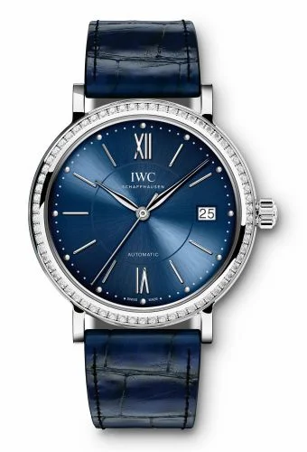 IWC Portofino Automatic 37 Stainless Steel / Diamond / Blue IW4581-11 (4581-11, IW458111)